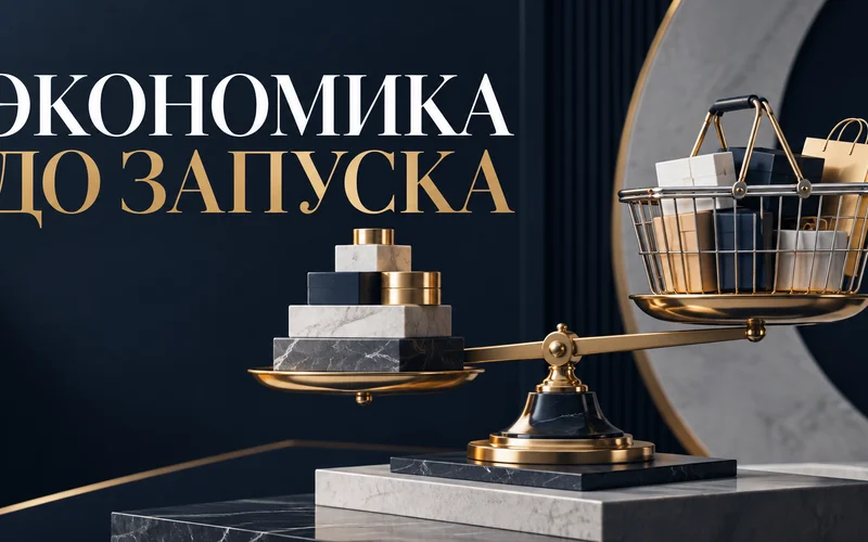 Корзина интернет-магазина на весах с блоками расходов