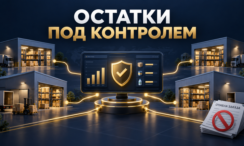Иллюстрация кейса: Автоматизация остатков: сократили ошибки на 98% и отмены втрое