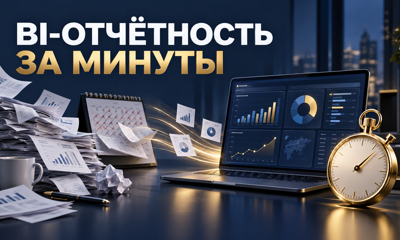Иллюстрация кейса: BI-система для селлера: от 3 дней отчётности до 10 минут