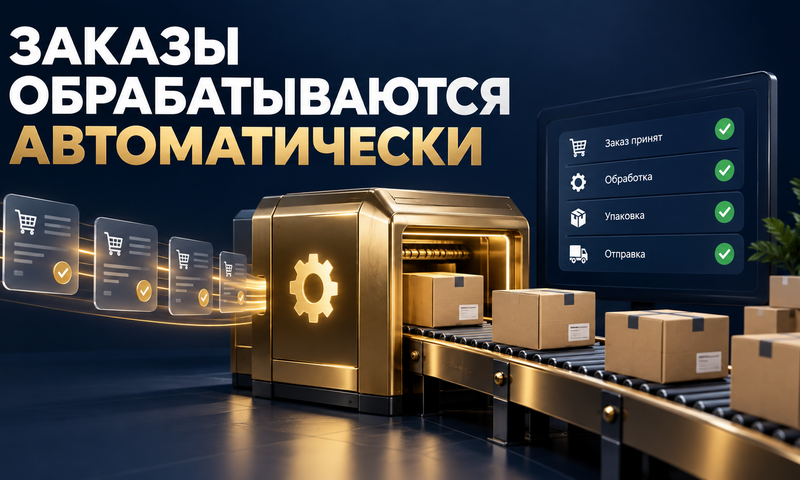Иллюстрация кейса: Автоматизация обработки заказов: скорость выросла в 2,5 раза без расширения штата
