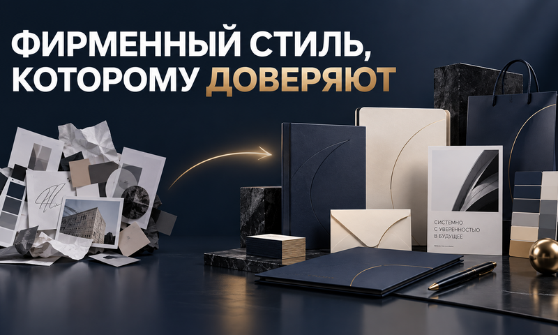 Иллюстрация кейса: Фирменный стиль, который вызывает доверие: от «начинающего бизнеса» к узнаваемому бренду