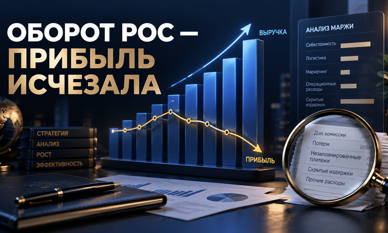 Иллюстрация кейса: Оборот рос, а прибыль исчезала: чистая прибыль +24% и контроль маржи