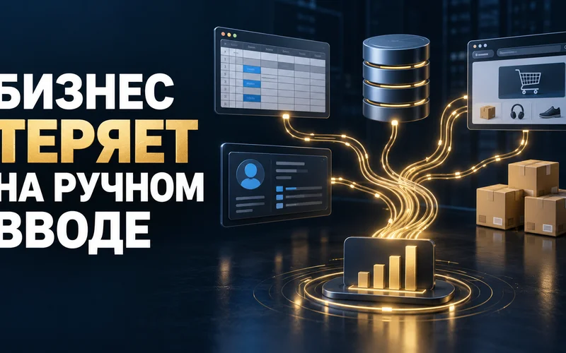 Поток данных между сайтом, CRM, 1С и маркетплейсами