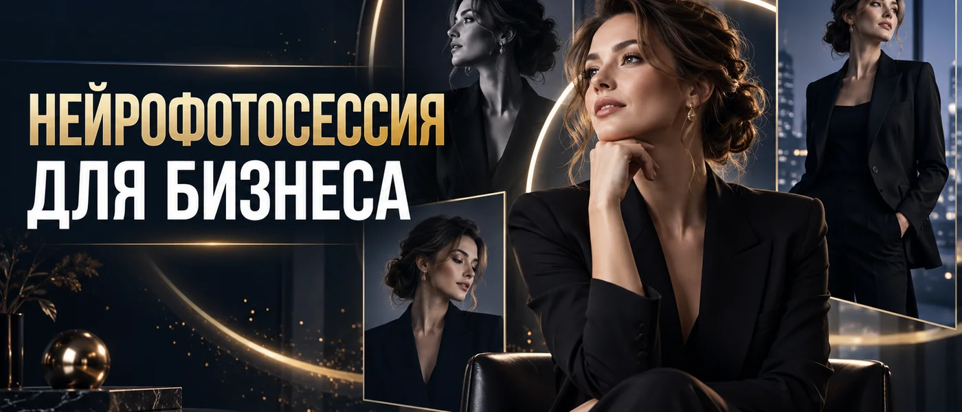 Серия деловых образов, созданных для нейрофотосессии бизнеса
