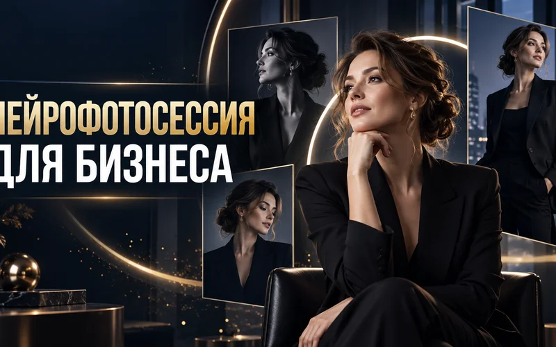Серия деловых образов, созданных для нейрофотосессии бизнеса