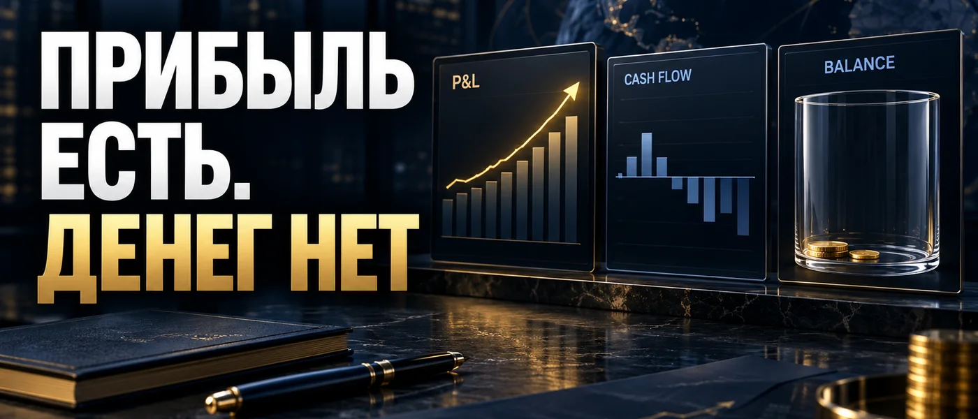 Три управленческих отчёта показывают прибыль, денежный поток и баланс