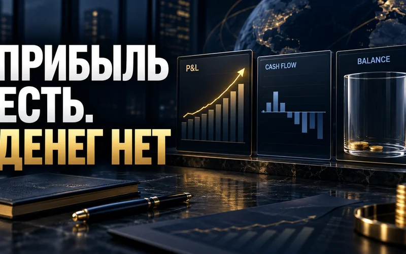Три управленческих отчёта показывают прибыль, денежный поток и баланс