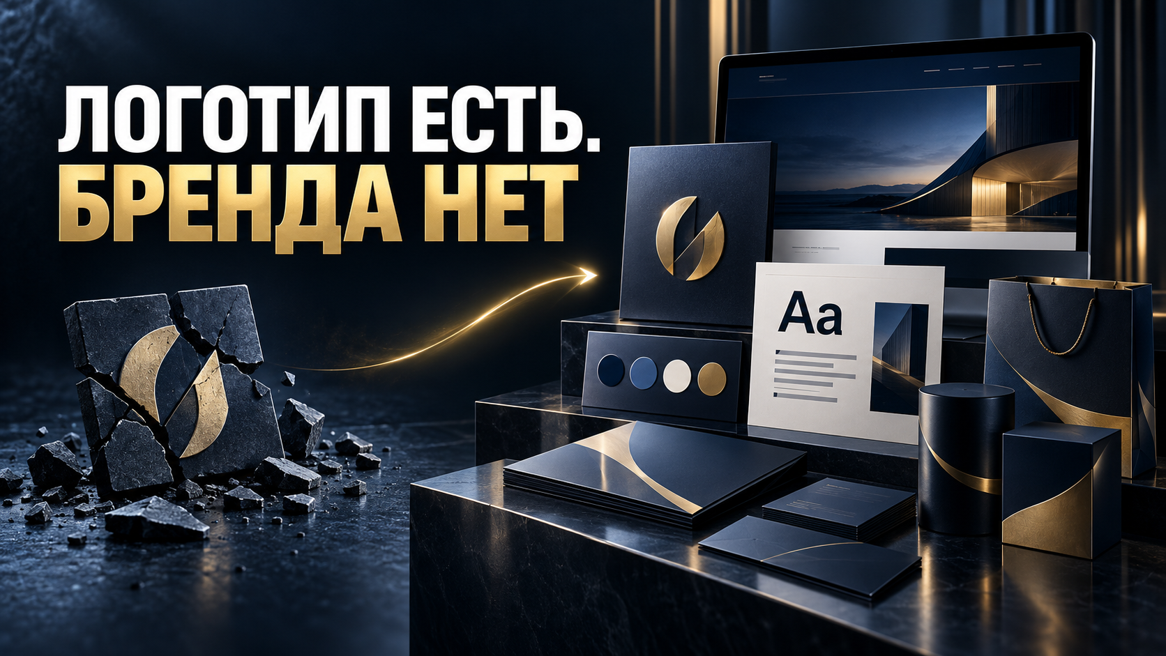 Единая визуальная система бренда на сайте, упаковке и презентации