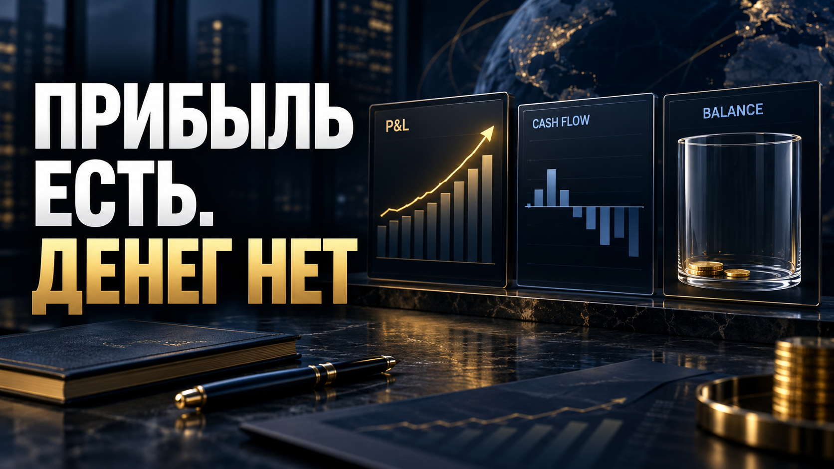 Три управленческих отчёта показывают прибыль, денежный поток и баланс